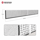 ARRONAX Heavy Duty Outdoor Pickleball Net and Post Set Galvanized Steel Ground Mounted Court System