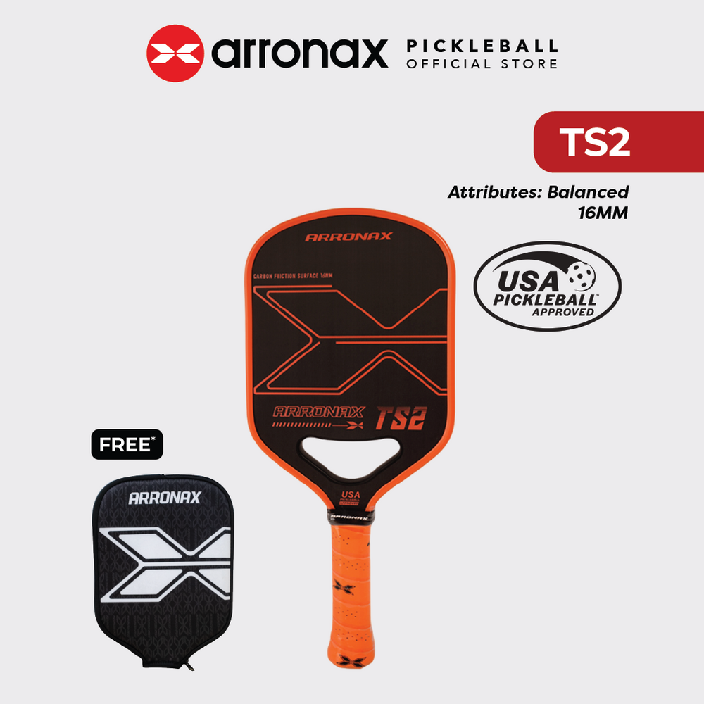 TS2 Carbon Fiber Pickleball Paddle (16mm) - Arronax.