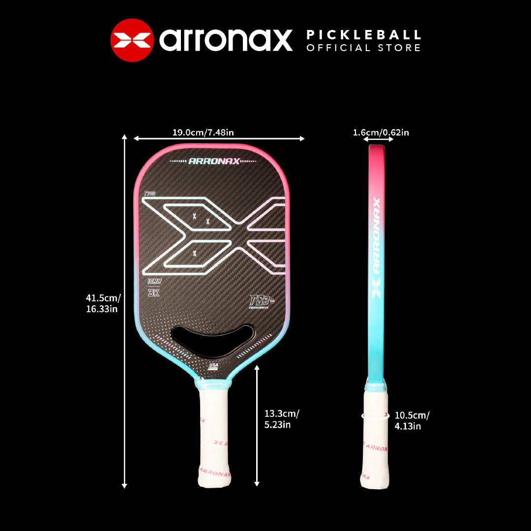 2024 Arronax Pickleball Paddle TS3-16MM Carbon Friction Surface