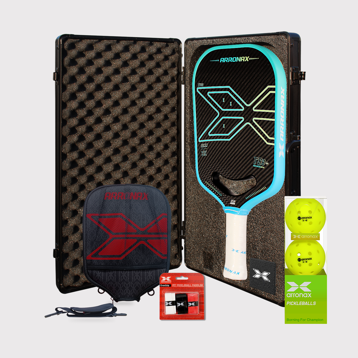2024 Arronax Pickleball Paddle TS3-16MM Carbon Friction Surface