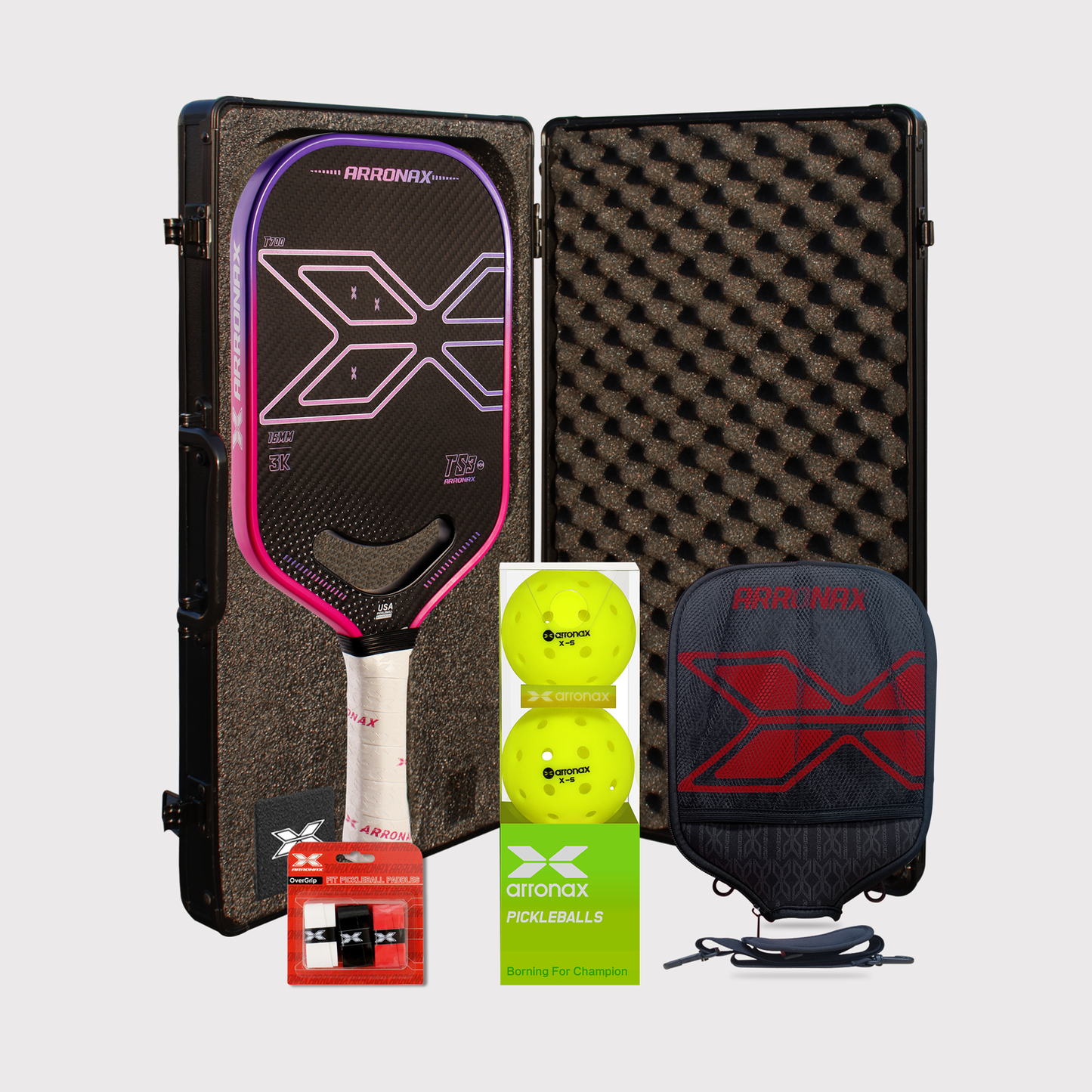 2024 Arronax Pickleball Paddle TS3-16MM Carbon Friction Surface