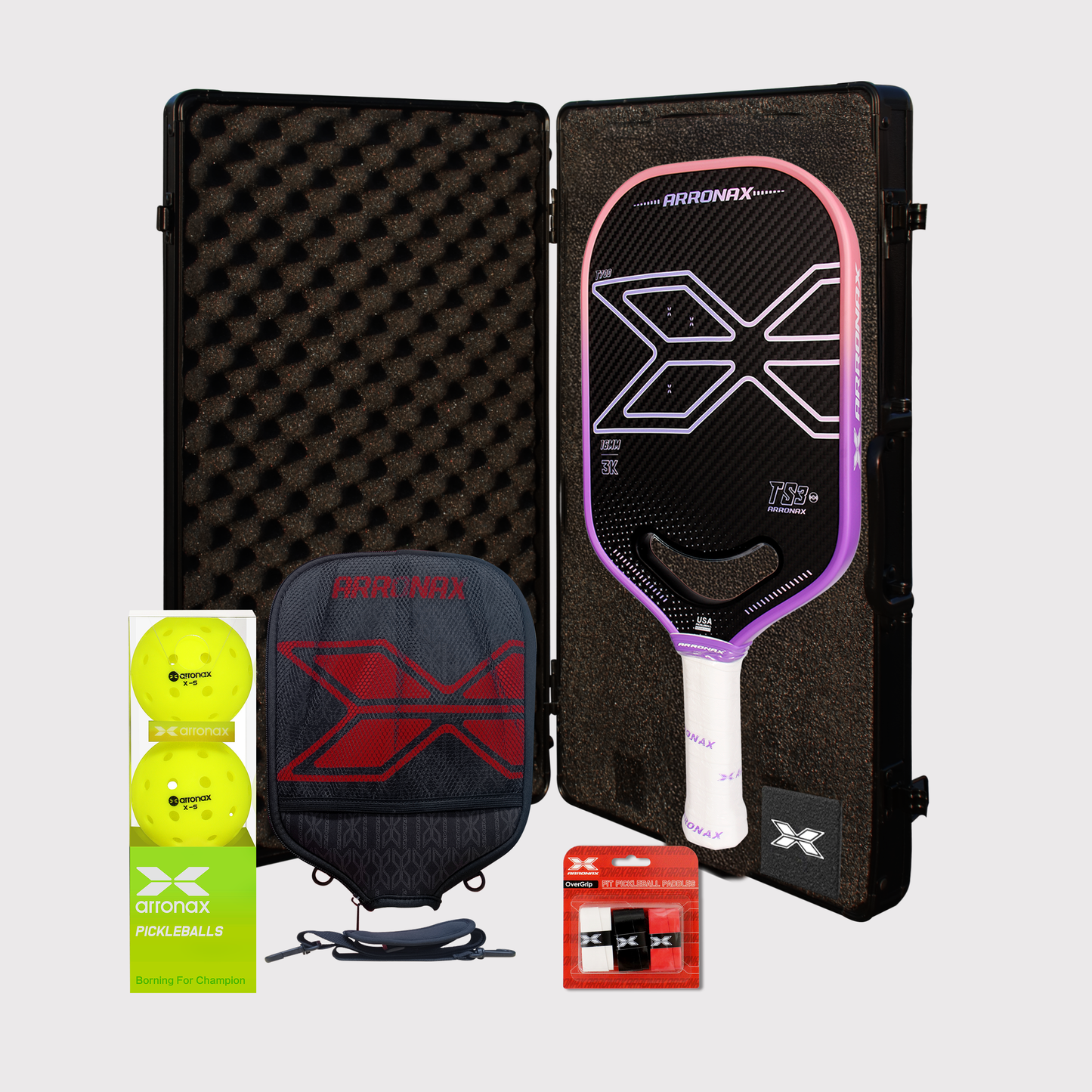 2024 Arronax Pickleball Paddle TS3-16MM Carbon Friction Surface