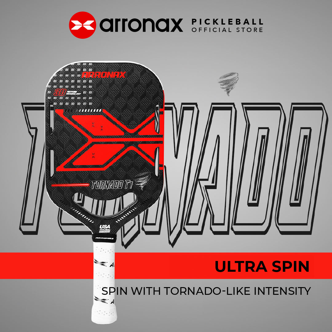 Tornado T1 Carbon Fiber Pickleball Paddle (16mm) - Arronax.