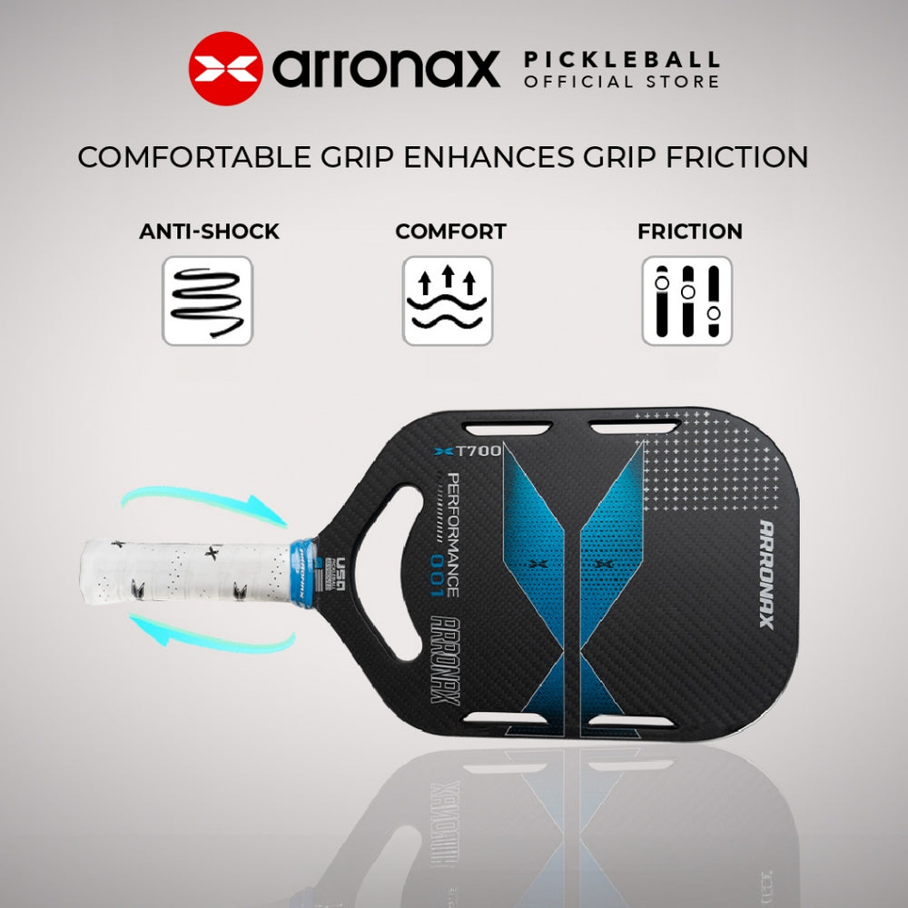 ARRONAX Performance 001 3k Carbon Fiber Pickleball Paddle (13mm/20mm) - Arronax.
