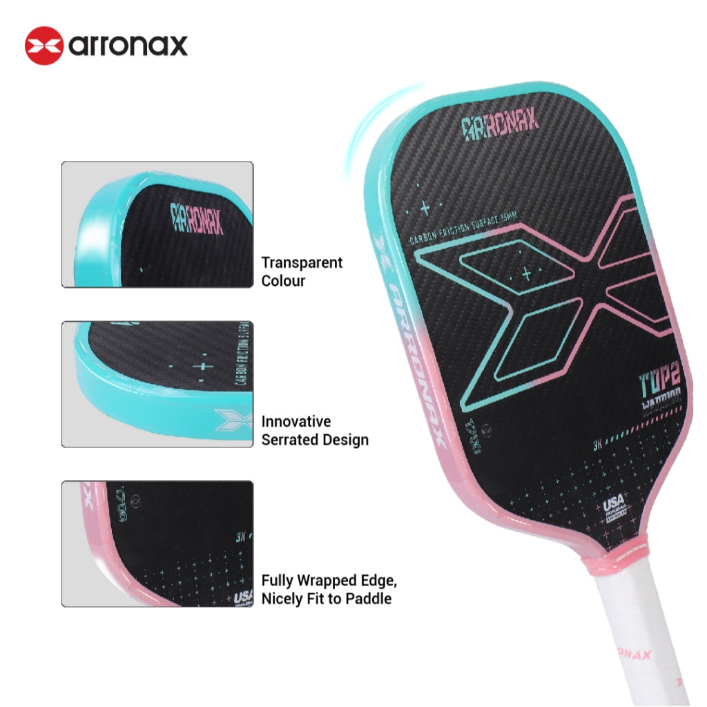 AOX85 ARRONAX Transparent Edge Guard Tape for Pickleball Paddle – Full Coverage Protective Strip (3pcs Pack)