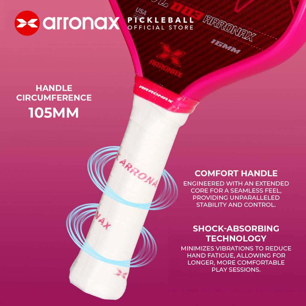 ARRONAX KVL003 Upgraded Premium Kevlar Pickleball Paddle (16mm) - Arronax.