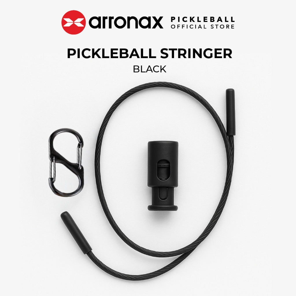 ARRONAX Stainless Steel Pickleball Ball Stringer – Coated Cable Holder for 5 Pickleballs with Hanging Hook