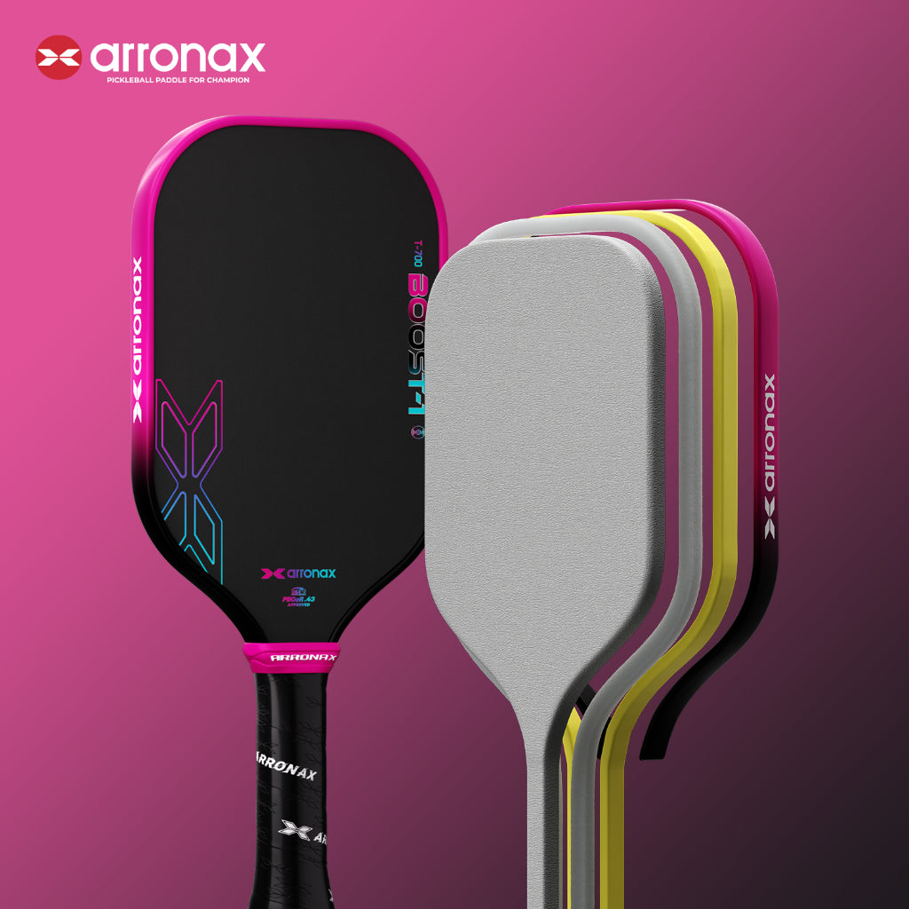 ARRONAX Boost-1 Pickleball Paddle 16mm | MPP+EVA Core | T700 Carbon Fiber | Power & Control | Large Sweet Spot Paddle
