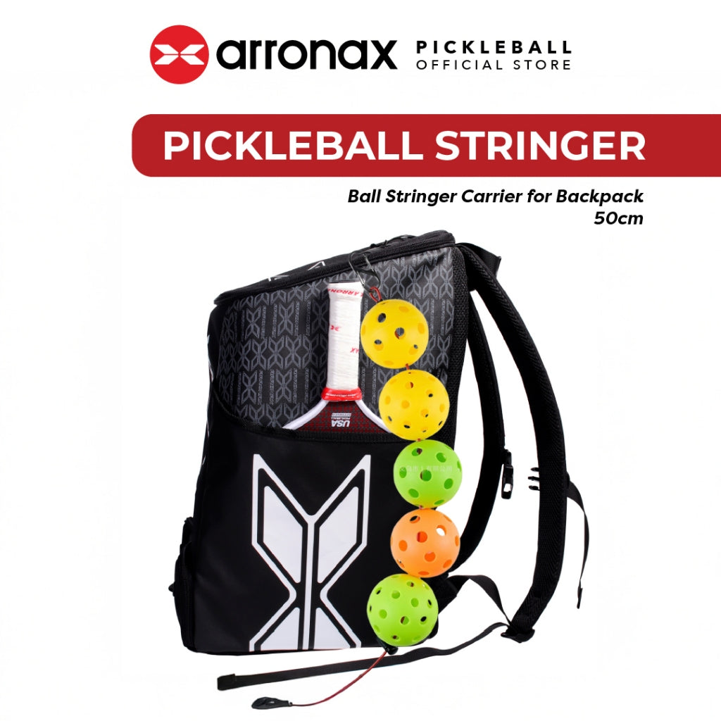ARRONAX Stainless Steel Pickleball Ball Stringer – Coated Cable Holder for 5 Pickleballs with Hanging Hook