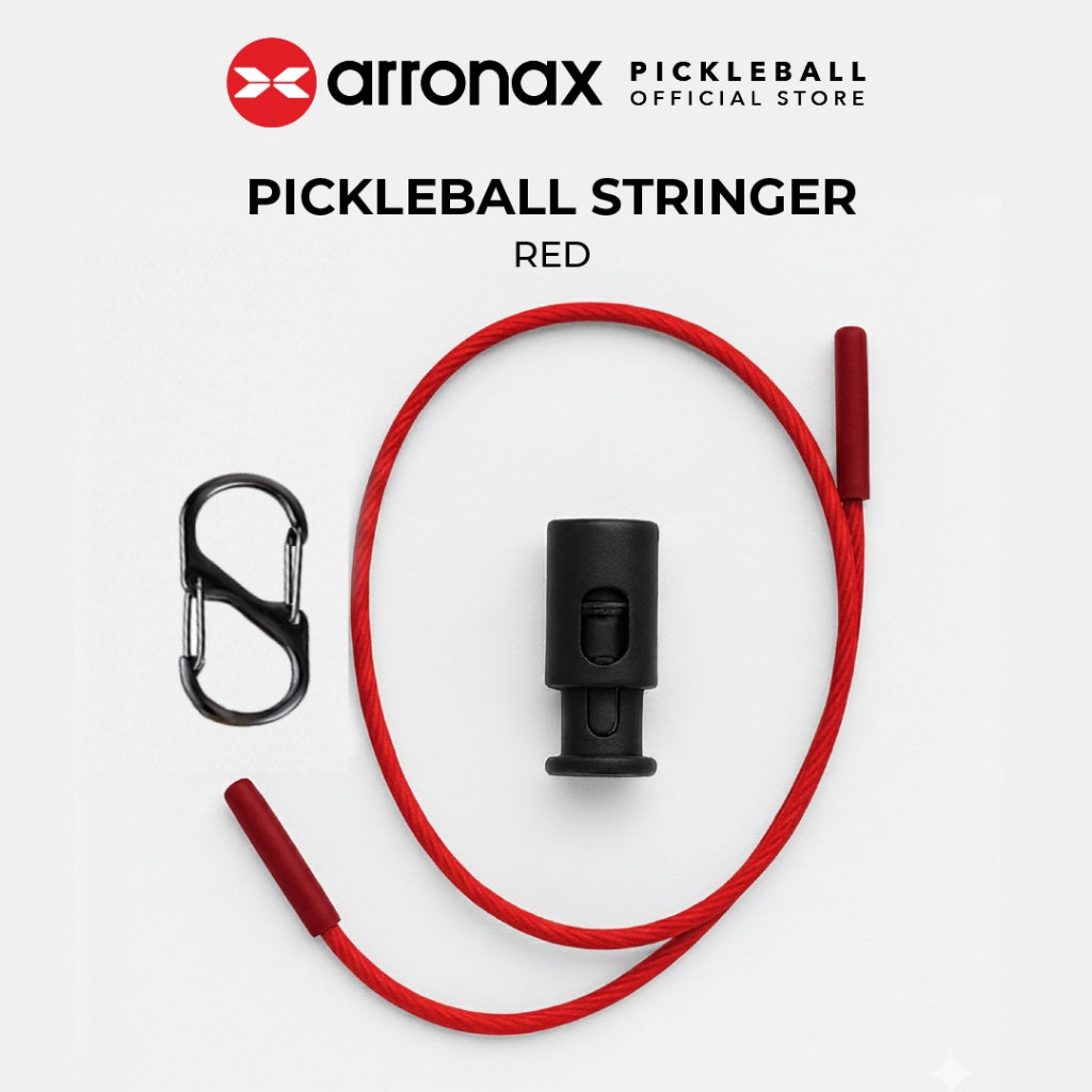 ARRONAX Stainless Steel Pickleball Ball Stringer – Coated Cable Holder for 5 Pickleballs with Hanging Hook