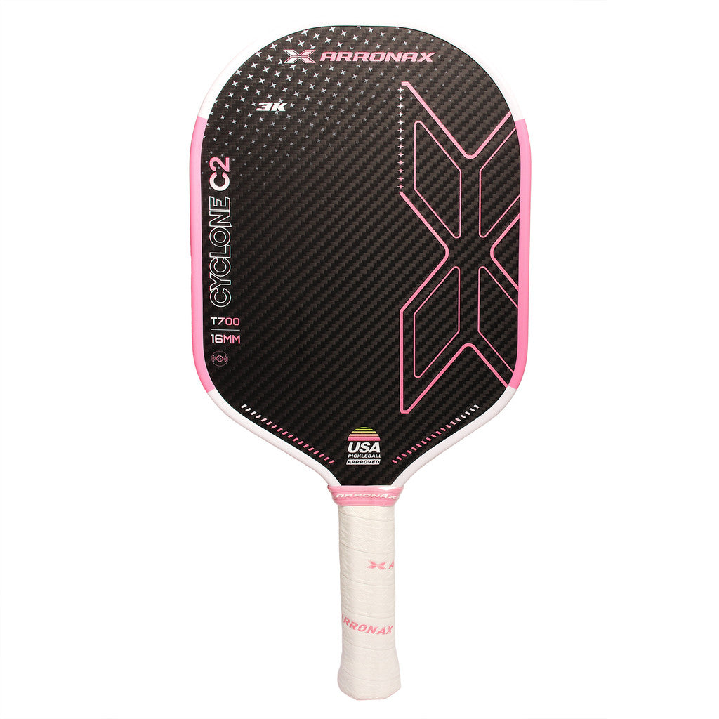 ARRONAX Cyclone C2 Thermoformed 3K Carbon Pickleball Paddle - Spin & Attack 16mm