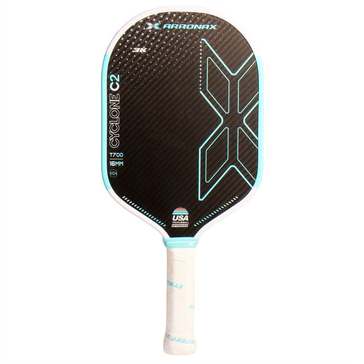 ARRONAX Cyclone C2 Thermoformed 3K Carbon Pickleball Paddle - Spin & Attack 16mm