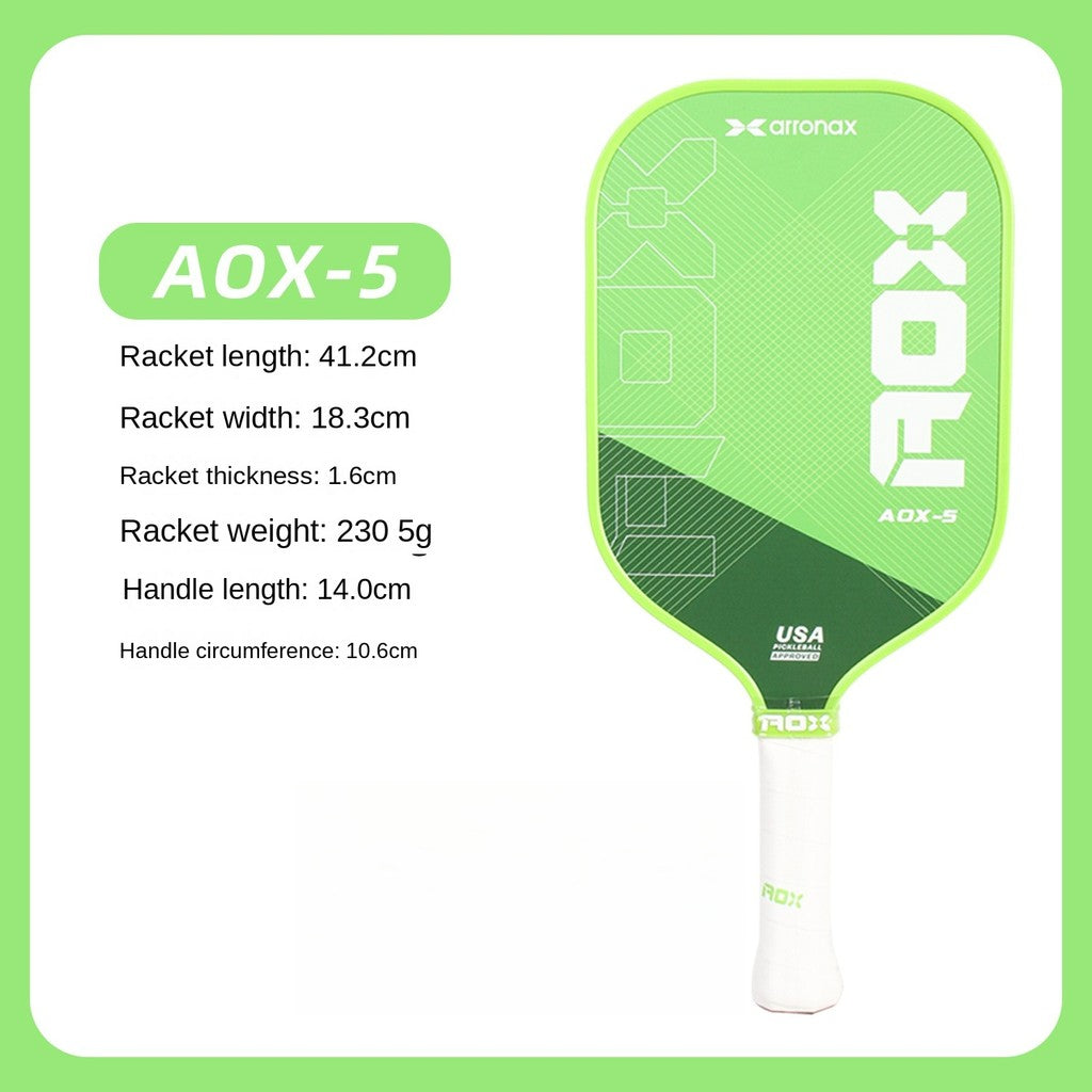 ARRONAX AOX-5 Series Fiberglass Pickleball Paddle - Cold Press Cut Design for Beginners