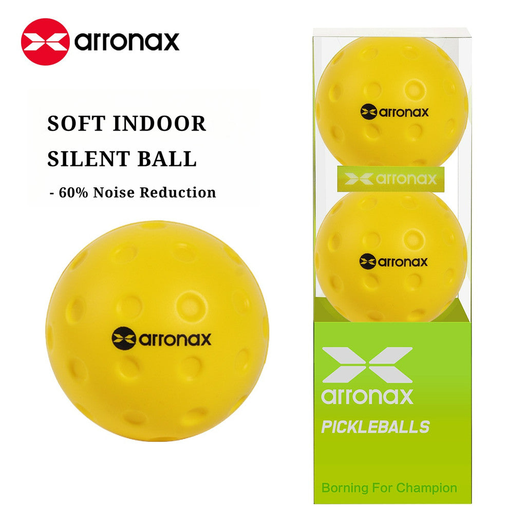 ARRONAX Silent Pickleball Training Ball – Soft PU Foam Design, 60% Noise Reduction for Indoor & Home Practice
