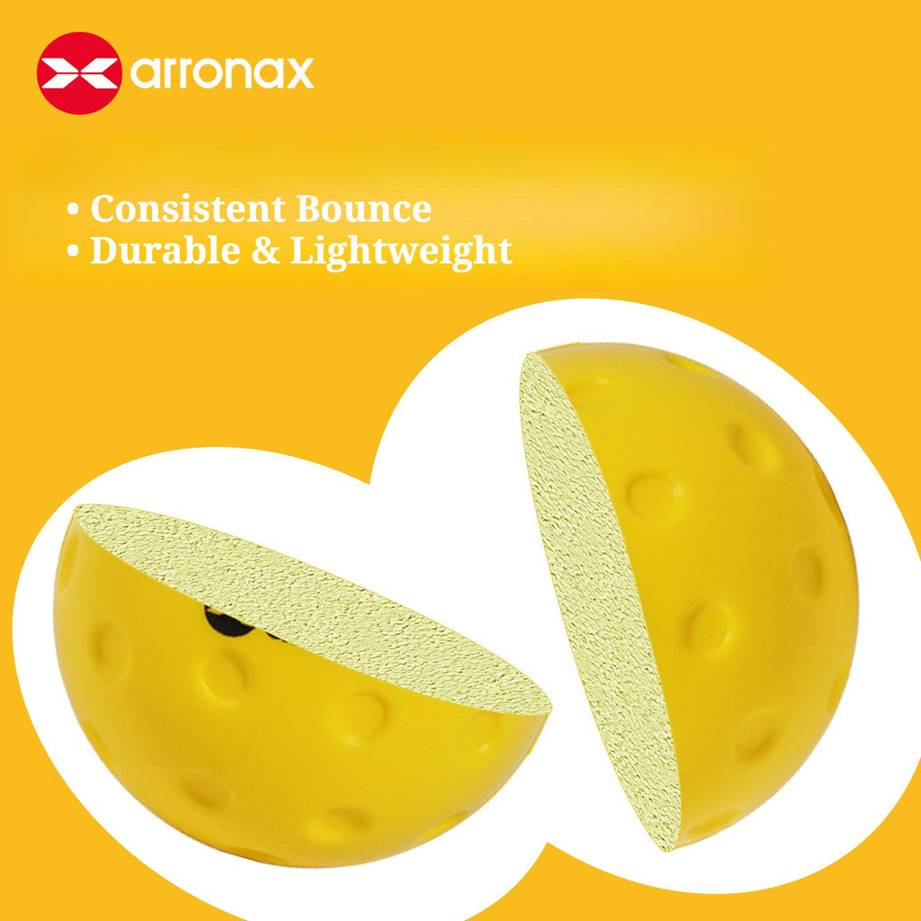 ARRONAX Silent Pickleball Training Ball – Soft PU Foam Design, 60% Noise Reduction for Indoor & Home Practice